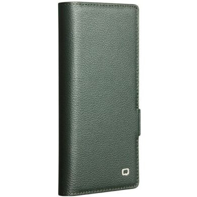 Кожаный чехол QIALINO Wallet Case (FF) для Samsung Galaxy Fold 8 Ultra - Green