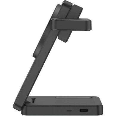 Бездротовий зарядний пристрій Tech-Protect A56 3 in 1 MagSafe Qi2.2 (25W) 5906302324415 - Black