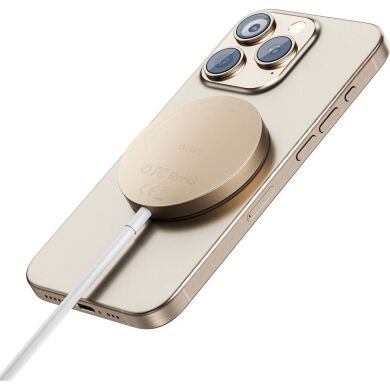 Беспроводное зарядное устройство WIWU Wi-W029 MagCircle Qi2 (15W) - Gold