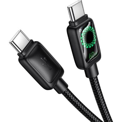 Кабель Hoco U146 Mundo Type-C to Type-C 60W (3A, 1.2m) - Black