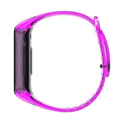 Ремешок Deexe Translucent Strap для Samsung Galaxy Fit 2 (SM-R220) - Transparent Purple