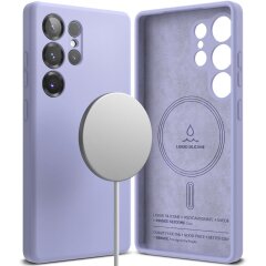 Защитный чехол Ringke Silicone Magnetic для Samsung Galaxy S25 Ultra (S938) 8800274969292 - Lavender