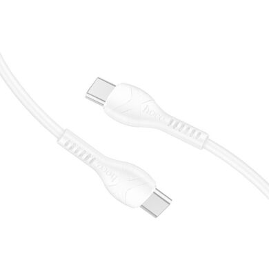 Кабель Hoco X37 60W Type-C to Type-C (3A, 1m) - White
