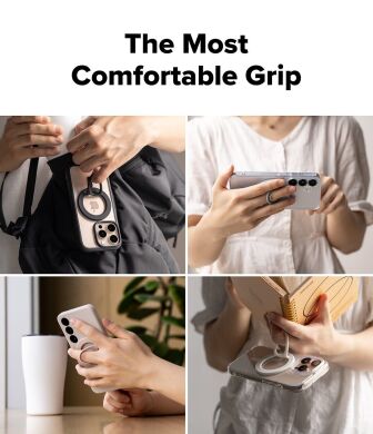 Магнітне кільце-тримач Ringke Dual Magnetic Silicone Ring (8800293858775) - Black