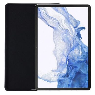 Защитный чехол Deexe Silicone Shell для Samsung Galaxy Tab S7 (T870/875) / S8 (T700/706) - Black