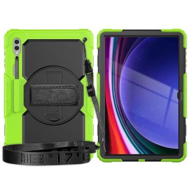 Защитный чехол Deexe Shockproof Case для Samsung Galaxy Tab S9 Ultra (X910/916) - Yellowgreen