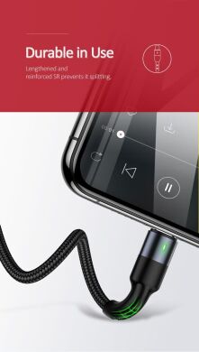 Кабель USAMS US-SJ411 U26 4in1 USB to Combo (2A, 0.35m) - Black