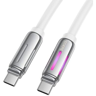 Кабель Hoco U136 Prize Type-C to Type-C (60W, 3A, 1.2m) - White