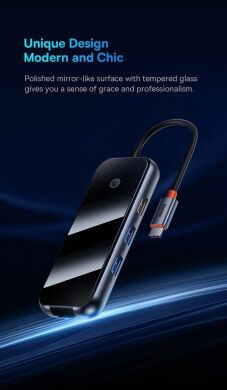 USB HUB Baseus AcmeJoy 5 in 1 (WKJZ010213) - Dark Gray