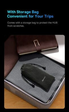 USB HUB Baseus AcmeJoy 5 in 1 (WKJZ010213) - Dark Gray