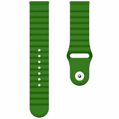 Ремешок Deexe Silicone Strap для часов с шириной крепления 22мм - Dark Green