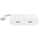 Перехідник Belkin Connect Type-C to Dual-Port Type-C (100W, 0.15m) WCZ002dsWH-APL - White