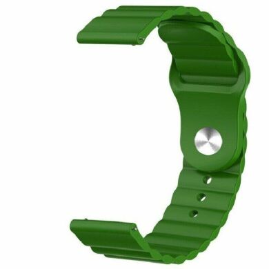 Ремінець Deexe Silicone Strap для годинників з шириною кріплення 22мм - Dark Green