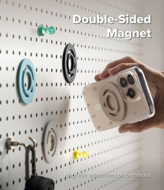 Магнітне кільце-тримач Ringke Dual Magnetic Silicone Ring (8800293858775) - Black