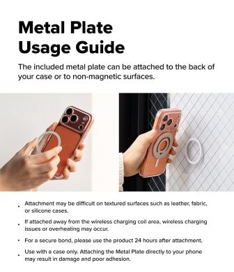 Магнітне кільце-тримач Ringke Dual Magnetic Silicone Ring (8800293858775) - Black