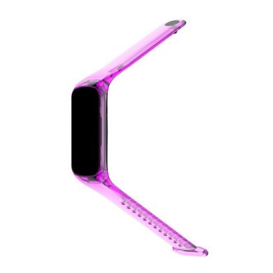 Ремінець Deexe Translucent Strap для Samsung Galaxy Fit 2 (SM-R220) - Transparent Purple