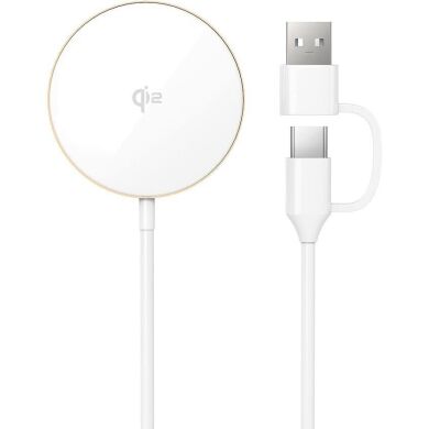 Беспроводное зарядное устройство WIWU Wi-W029 MagCircle Qi2 (15W) - Gold