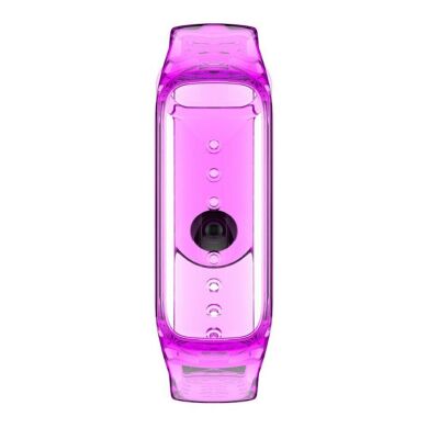 Ремешок Deexe Translucent Strap для Samsung Galaxy Fit 2 (SM-R220) - Transparent Purple