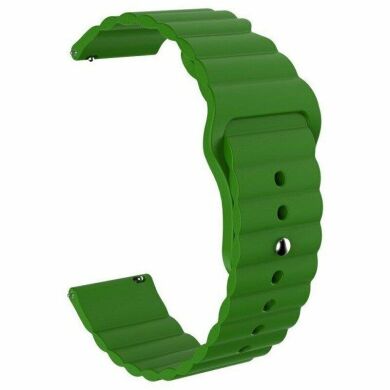 Ремешок Deexe Silicone Strap для часов с шириной крепления 22мм - Dark Green