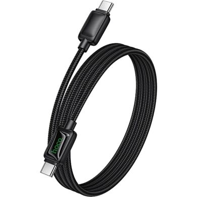 Кабель Hoco U146 Mundo Type-C to Type-C 60W (3A, 1.2m) - Black