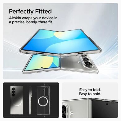 Защитный чехол Spigen (SGP) AirSkin (MagFit) для Samsung Galaxy Fold 7 (ACS09545) - Clear / White