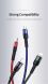 Кабель USAMS US-SJ411 U26 4in1 USB to Combo (2A, 0.35m) - Black. Фото 15 из 18