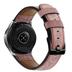 Ремінець Deexe Vintage Strap для годинника з шириною кріплення 22мм - Pink