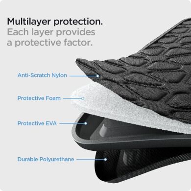 Універсальний чохол Spigen (SGP) Rugged Armor Pouch Pro для планшетів і ноутбуків діагоналлю до 14 дюймів (AFA04270) - Black