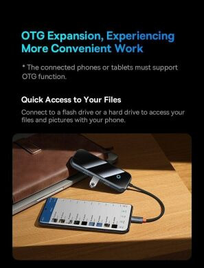 USB HUB Baseus AcmeJoy 5 in 1 (WKJZ010213) - Dark Gray