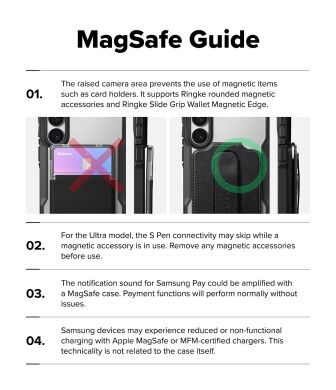 Захисний чохол Ringke Fusion X MagSafe для Samsung Galaxy S26 (S942) 8800328815643 - Black