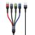 Кабель USAMS US-SJ411 U26 4in1 USB to Combo (2A, 0.35m) - Black