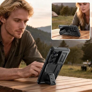 Захисний чохол Tech-Protect Kevlar Cam 2 Set для Samsung Galaxy S26 Ultra (S948) - Black