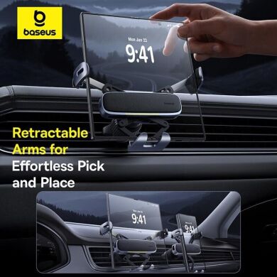 Автомобильный держатель Baseus UltraControl Gravity (C40483401813-00) - Grey
