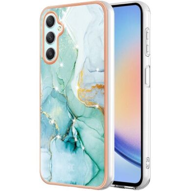 Защитный чехол Deexe Marble Style для Samsung Galaxy A25 (A256) - Green