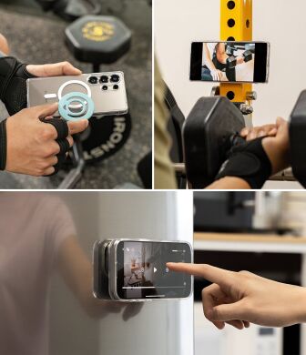 Магнітне кільце-тримач Ringke Dual Magnetic Silicone Ring (8800293858775) - Black