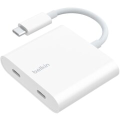 Перехідник Belkin Connect Type-C to Dual-Port Type-C (100W, 0.15m) WCZ002dsWH-APL - White