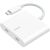 Перехідник Belkin Connect Type-C to Dual-Port Type-C (100W, 0.15m) WCZ002dsWH-APL - White