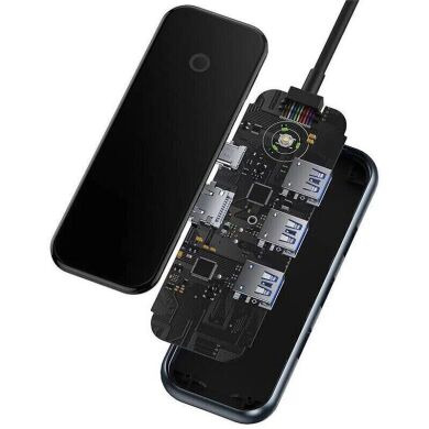 USB HUB Baseus AcmeJoy 5 in 1 (WKJZ010213) - Dark Gray