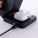 Бездротовий зарядний пристрій Tech-Protect A56 3 in 1 MagSafe Qi2.2 (25W) 5906302324415 - Black