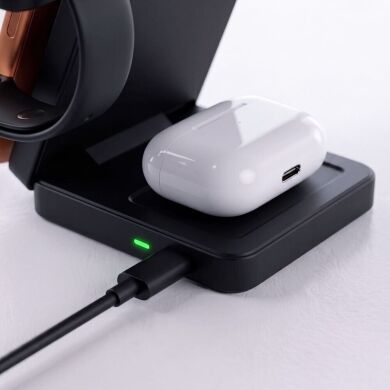 Бездротовий зарядний пристрій Tech-Protect A56 3 in 1 MagSafe Qi2.2 (25W) 5906302324415 - Black