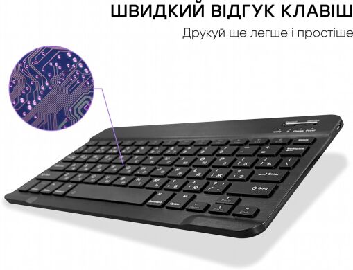 Бездротова клавіатура AirON Easy Tap - Black