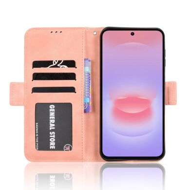 Чехол Deexe Wallet Stand для Samsung Galaxy A27 (A276) - Pink
