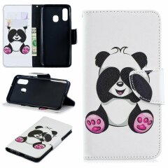 Чохол-книжка Deexe Color Wallet для Samsung Galaxy A40 (А405) - Adorable Panda