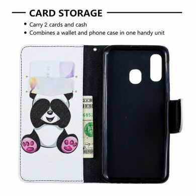 Чохол-книжка Deexe Color Wallet для Samsung Galaxy A40 (А405) - Adorable Panda