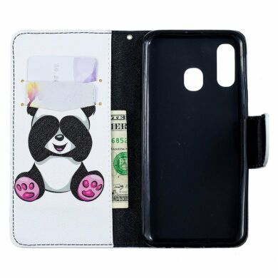Чохол-книжка Deexe Color Wallet для Samsung Galaxy A40 (А405) - Adorable Panda