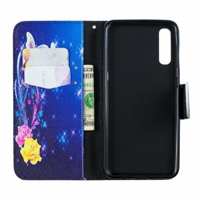 Чохол-книжка Deexe Color Wallet для Samsung Galaxy A50 (A505) / A30s (A307) / A50s (A507) - Roses and Butterflies