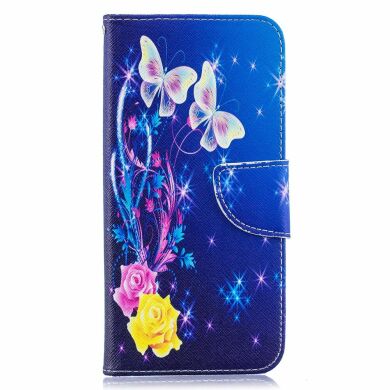 Чехол-книжка Deexe Color Wallet для Samsung Galaxy A50 (A505) / A30s (A307) / A50s (A507) - Roses and Butterflies