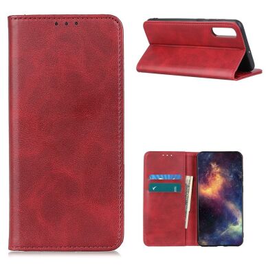 Чехол-книжка Deexe Wallet Case для Samsung Galaxy A02 (A022) - Red