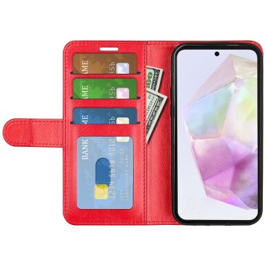 Чехол-книжка Deexe Wallet Style для Samsung Galaxy A36 (A366) - Red