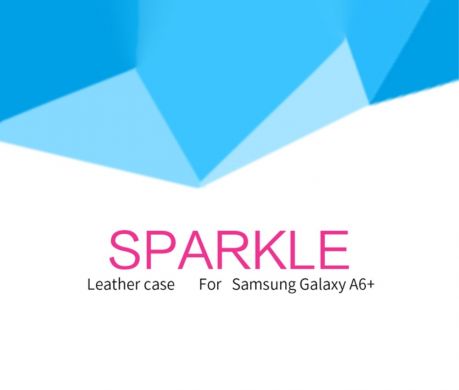 Чехол-книжка NILLKIN Sparkle Series для Samsung Galaxy A6+ 2018 (A605) - Black